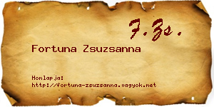Fortuna Zsuzsanna névjegykártya